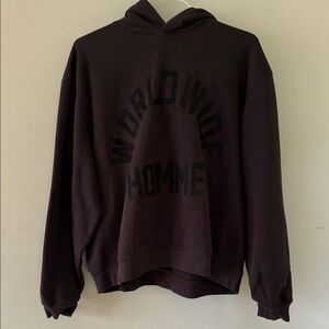 Black Worldwide Homme‎ Hoodie Sz xL